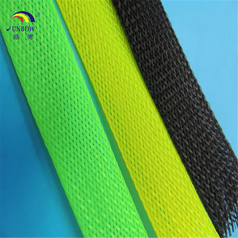 Application of woven mesh tube on sensors